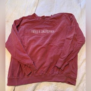 Comfort Colors Maroon Crewneck Sweater